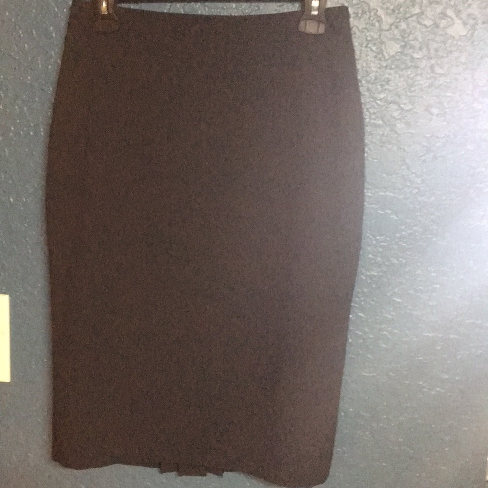 Black pin stripped pencil skirt